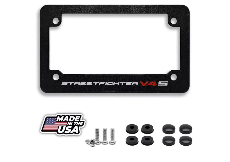 For Ducati Streetfighter V4S Textured Motorcycle License Plate Frame Cover