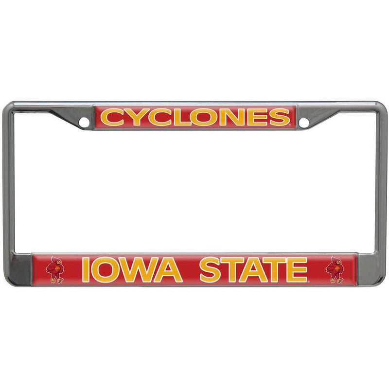 NCAA Iowa State Cyclones Metal License Plate Frame w/Domed Acrylic