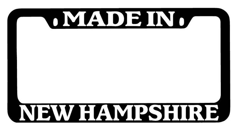 Black METAL License Plate Frame Made In New Hampshire Auto Accessory 2401  Mod-GRAPH9856236-9150