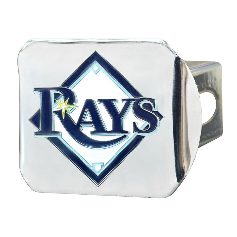 MLB Tampa Bay Rays 3D Color on Chrome Metal Hitch Cover