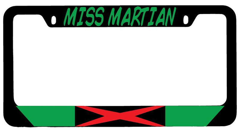 Miss Martian Black METAL License Plate Frame DC  Mod-GRAPH9856236-7911