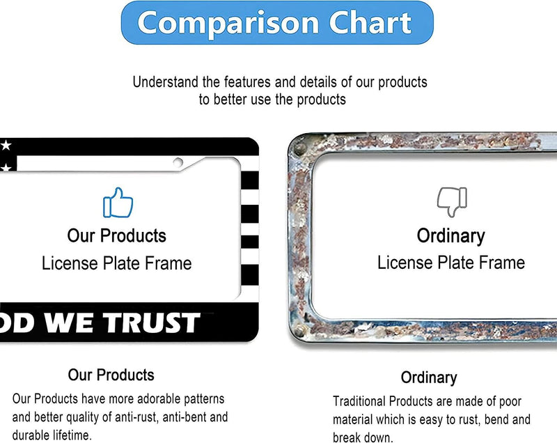 In God We Trust American Flag License Plate Frame