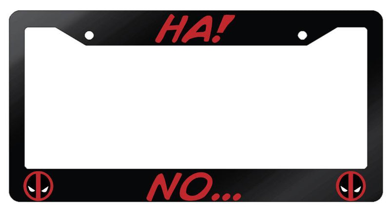 Glossy Black Ha! No... License Frame Auto For Deadpool  Mod-GRAPH9856236-7023