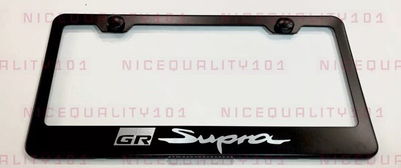 GR Supra Stainless Steel Finished License Plate Frame Holder Rust Free