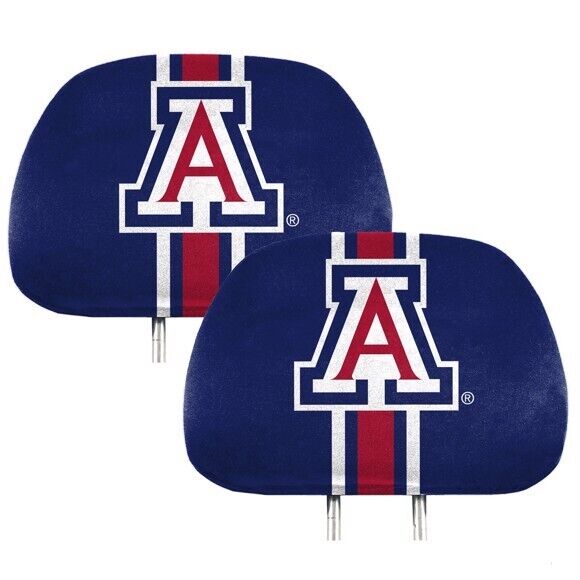 NCAA Arizona Wildcats New 2-Piece Printed Headrest Covers