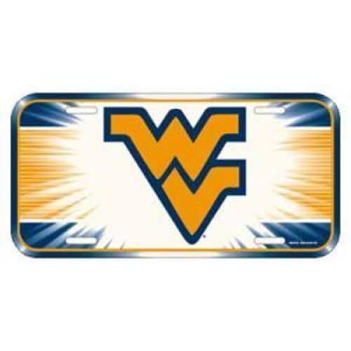 NCAA West Virginia Mountaineers Plastic License Plate