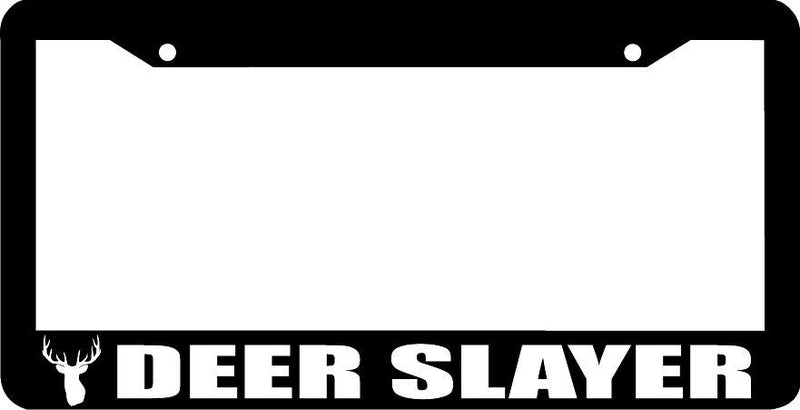 DEER SLAYER hunting bow buck License Plate Frame