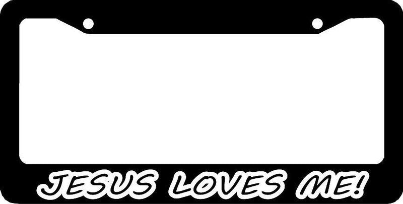 JESUS LOVES ME CHRISTIAN License Plate Frame