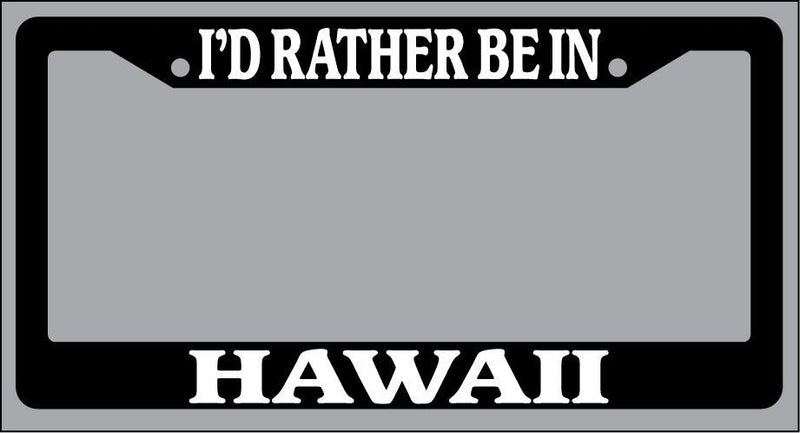 Black License Plate Frame I&