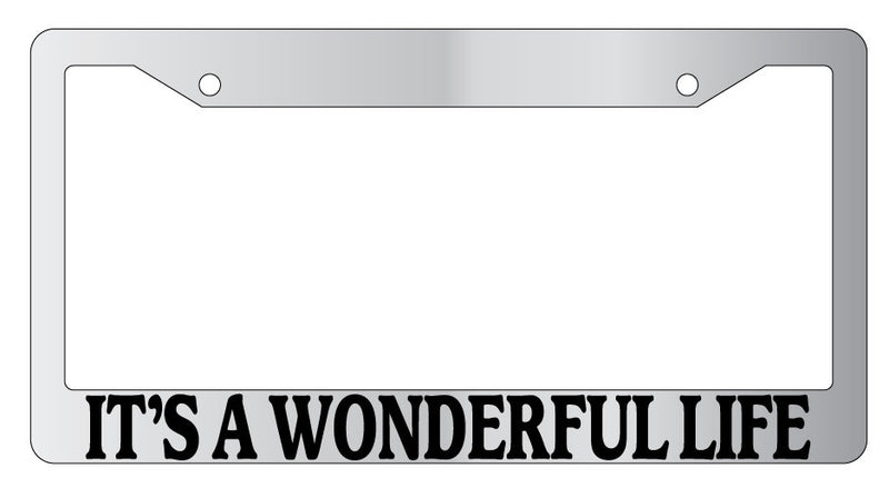 Chrome License Plate Frame "It&