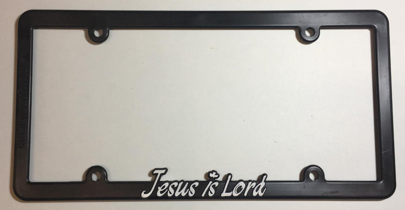 BlackThin License Plate Frame Jesus Is Lord Auto Accessory  Mod-GRAPH9856236-19