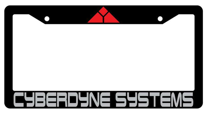 Cyberdyne Sytems Black Plastic License Plate Frame Terminator  Mod-GRAPH9856236-2047