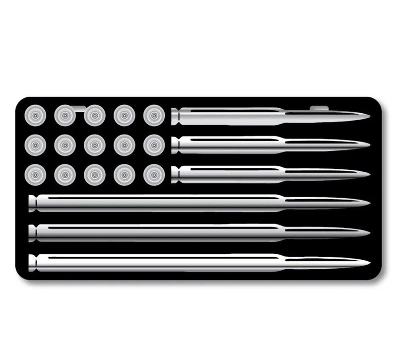 American Flag Bullets & Ammo Vanity License Plate Car Truck Accessory tools Guns