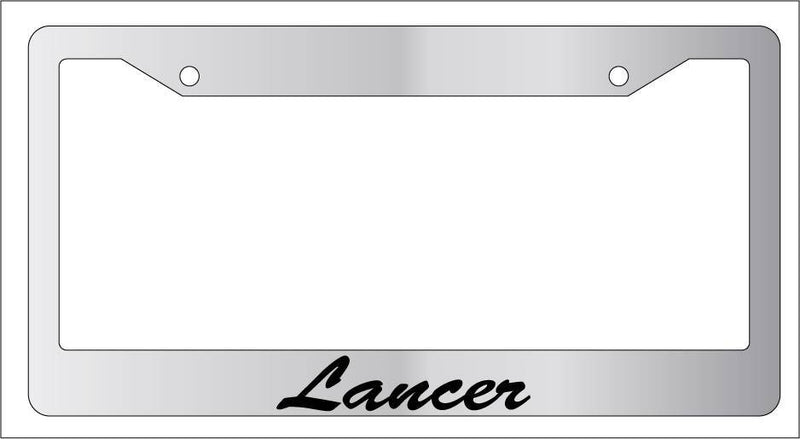 Chrome License Plate Frame CURSIVE LANCER Auto Accessory Novelty 1590  Mod-GRAPH9856236-5840