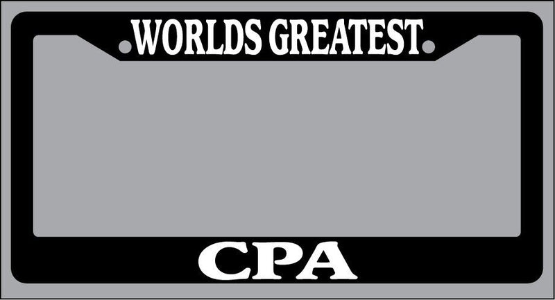 Black License Plate Frame World&