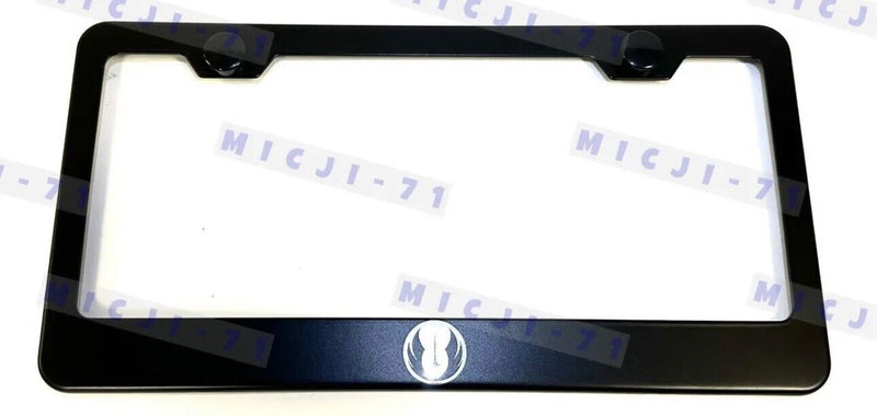 Laser Engraved Etched Star Wars Stainless License Plate Holder Frame