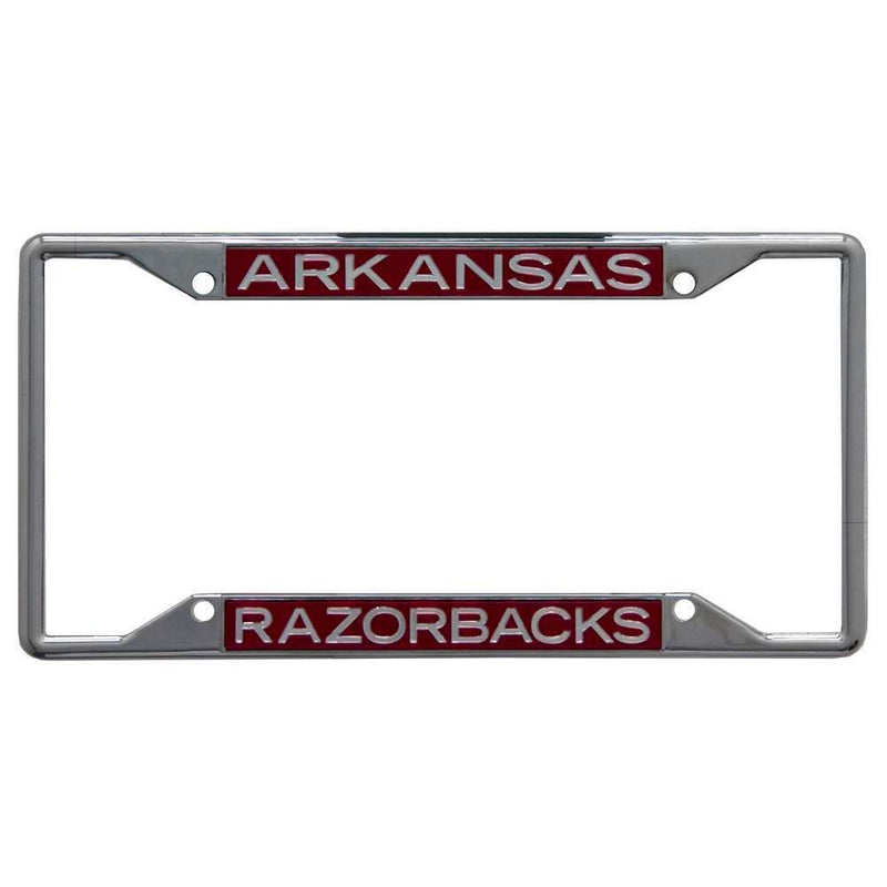 NCAA Arkansas Razorbacks Metal Inlaid Acrylic License Plate Frame