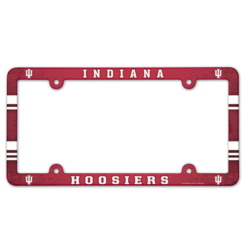 NCAA Indiana Hoosiers Plastic Full Color License Plate Frame