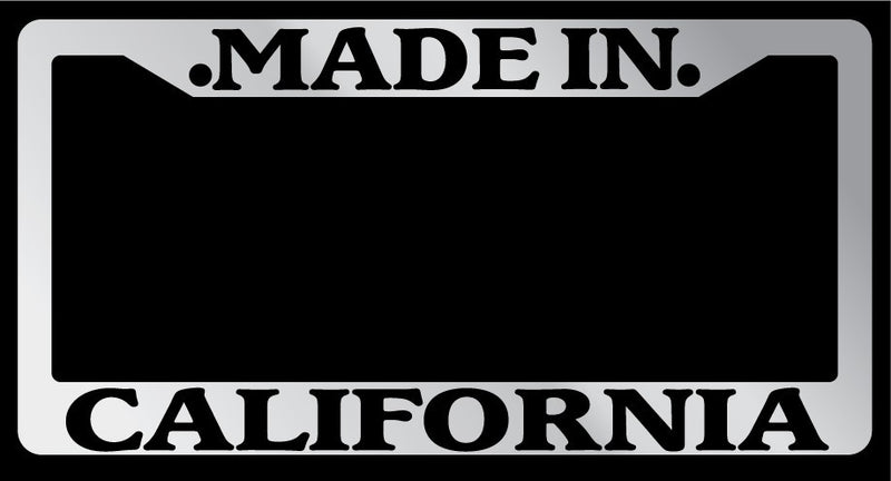 Chrome License Plate Frame Made in California Auto Accessory 1152  Mod-GRAPH9856236-1286