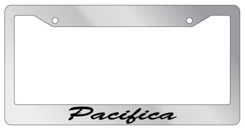 Chrome METAL License Plate Frame Pacifica Cursive Auto Accessory 2491  Mod-GRAPH9856236-8895