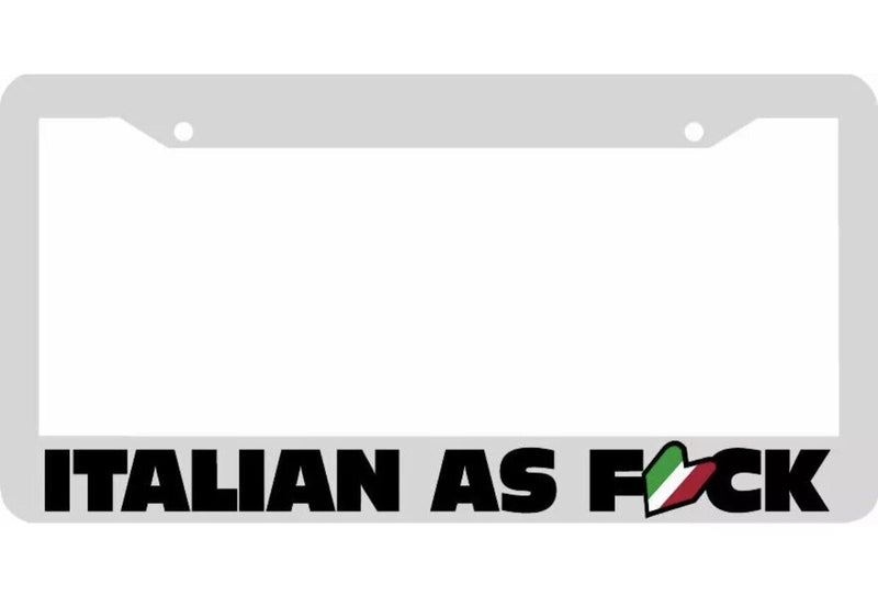 ITALIAN AS FCK jdm wakaba leaf Italy flag License Plate Frame