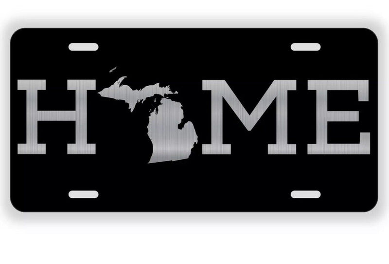 Home in Michigan License Plate