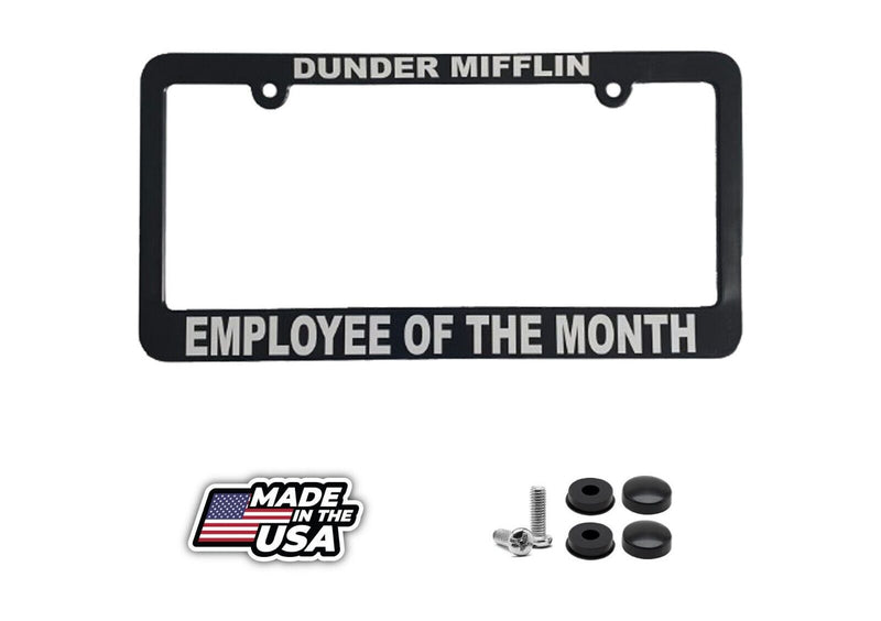 Employee of the Month The Office Dunder Mifflin Car License Plate Frame Holder