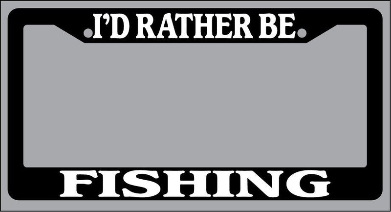 Black License Plate Frame "I&
