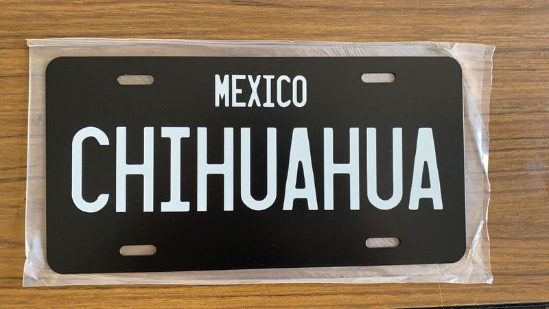 GUANAJUATO Mexico Black License Plate Tag decal Mexicano Terre Pueblo rancho