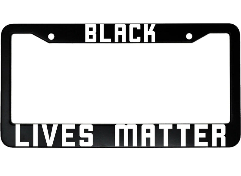 Black Lives Matter Aluminum Car License Plate Frame