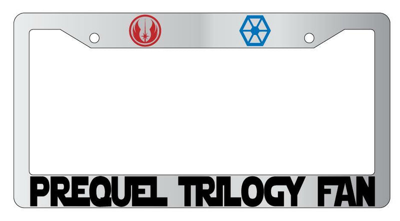 Prequel Trilogy Fan Chrome Plastic License Plate Frame SW  Mod-GRAPH9856236-5178