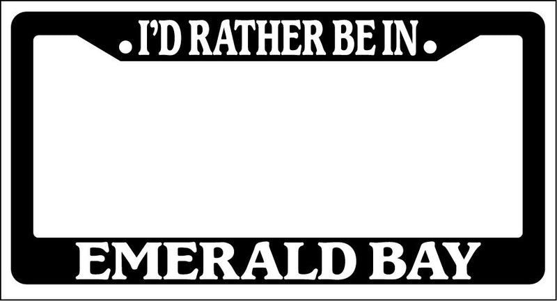 Black License Plate Frame I&