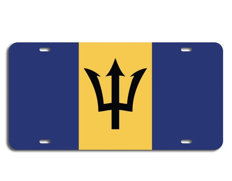 Barbados Flag Vanity License Plate Car Truck Accessory Caribbean Island