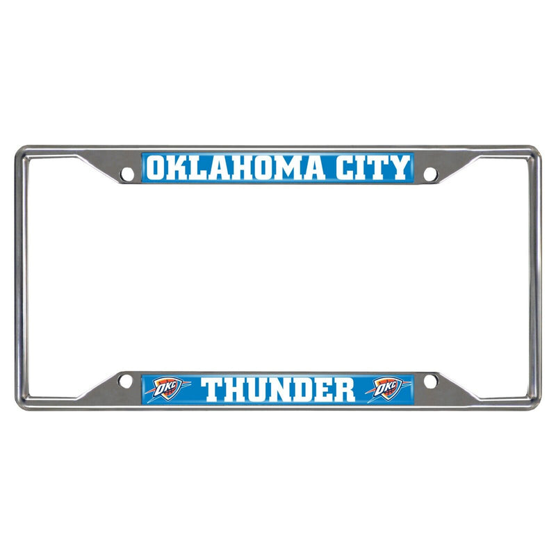 NBA OKC Thunder Chrome Metal License Plate Frame