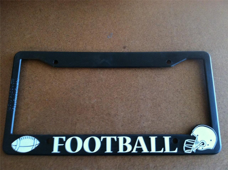 Black License Plate Frame Football Auto Accessory Novelty  Mod-GRAPH9856236-12