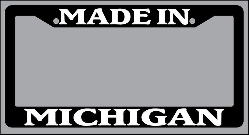 Black License Plate Frame Made in Michigan Auto Accessory 995  Mod-GRAPH9856236-2964
