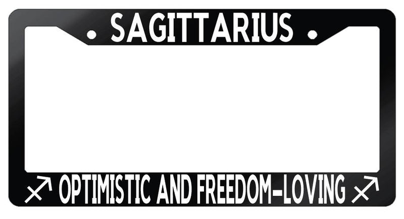 Glossy Black LP Frame Auto Accessory Sagittarius Optimistic and Freedom Loving  Mod-GRAPH9856236-7448