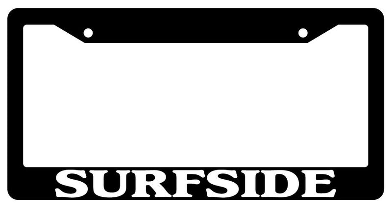 Black License Plate Frame Surfside City State Auto Accessory Novelty  Mod-GRAPH9856236-309