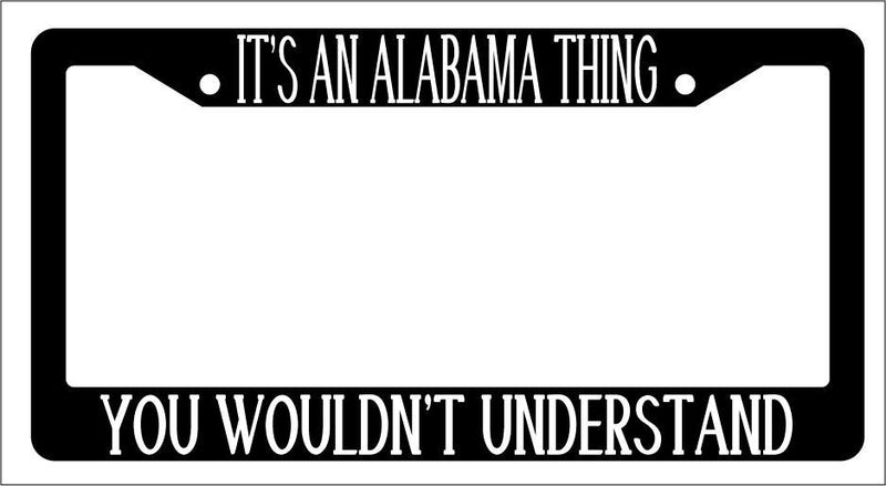 Black License Plate Frame IT&