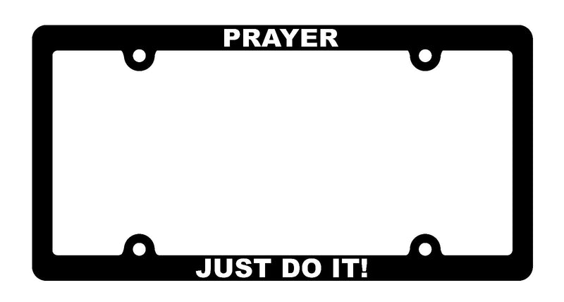 Prayer Just Do It! License plate frame Christian decal  Mod-GRAPH9856236-1216