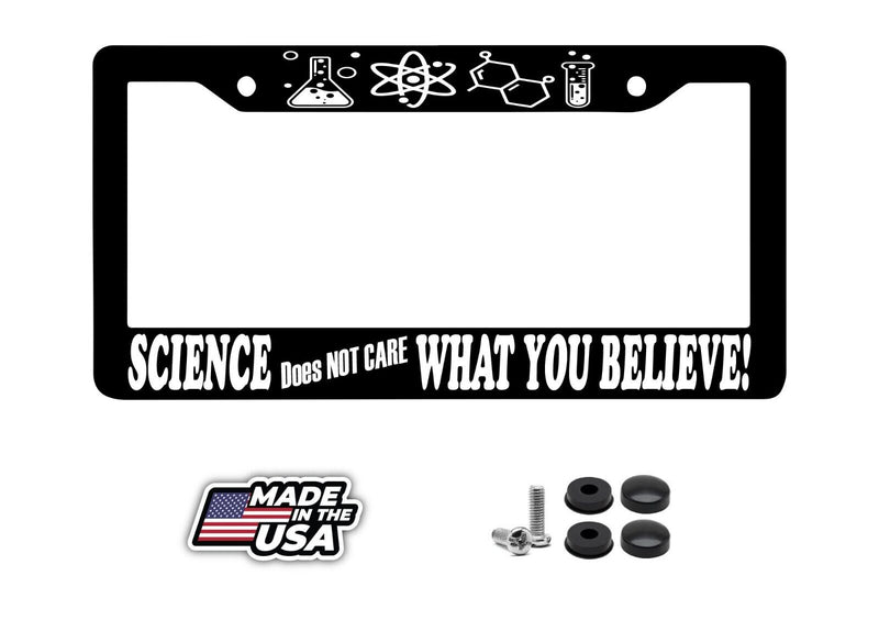 Science Geek Joke Nerd Funny Genius Car Truck Auto Truck License Plate Frame