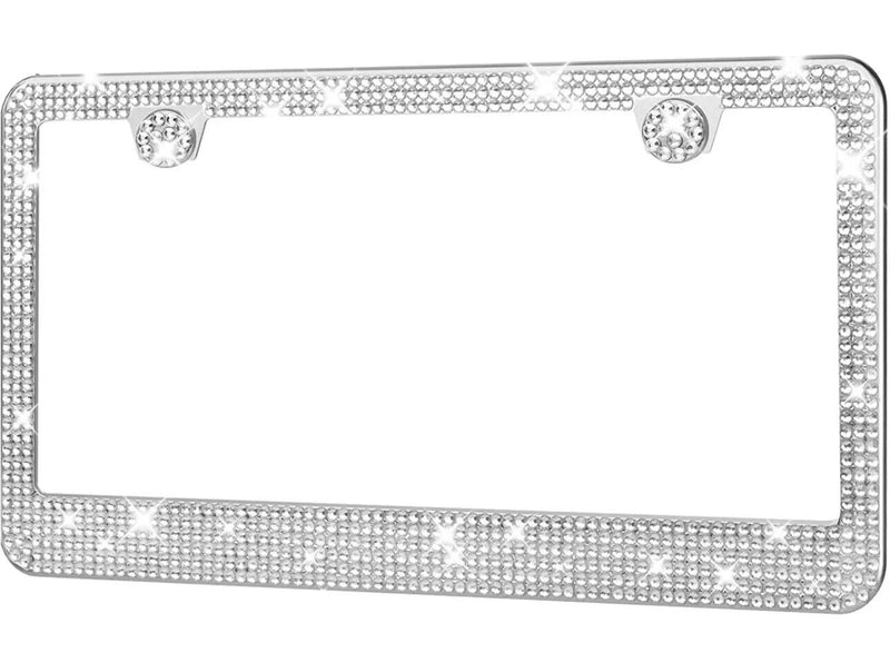 License Plate Frame - Lastingly Bling License Plate Holder, Sparkly License Plat