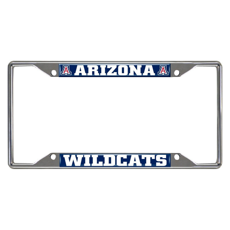 NCAA Arizona Wildcats Chrome Metal License Plate Frame