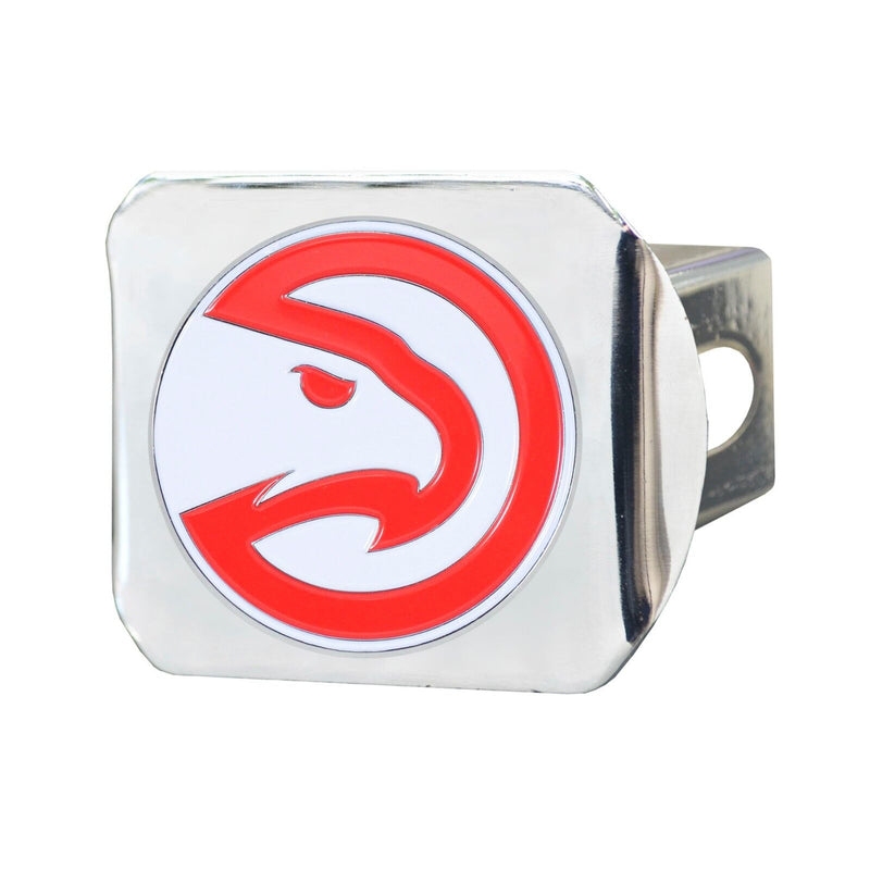 NBA Atlanta Hawks 3D Color on Chrome Metal Hitch Cover