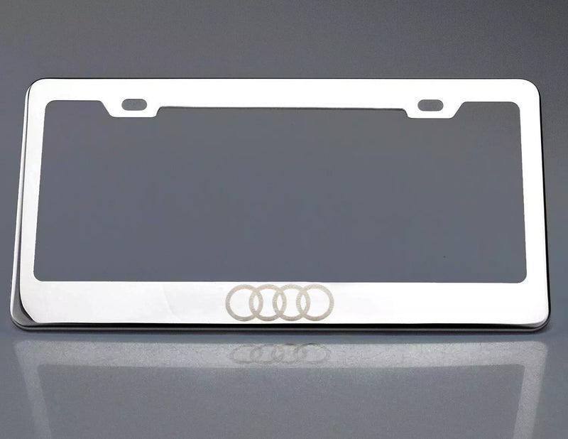 4 rings license plate frame fit Audi