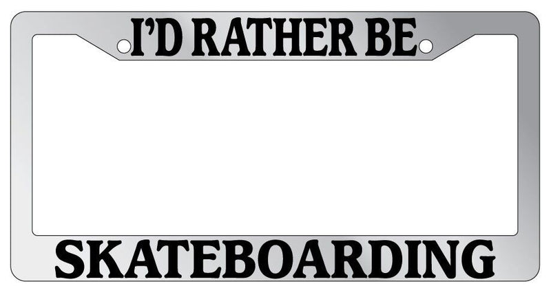 Chrome METAL License Plate Frame I&