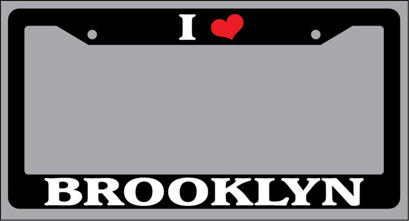 Black License Plate Frame I Heart Brooklyn Auto Accessory 1146  Mod-GRAPH9856236-1377