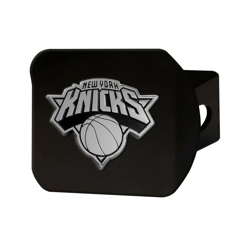 NBA New York Knicks 3D Chrome on Black Metal Hitch Cover