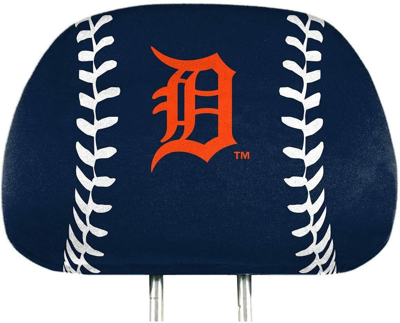 MLB Detroit Tigers New 2-Piece Printed Headrest Covers