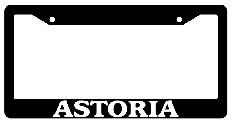 Black License Plate Frame Astoria City State Auto Accessory 1066  Mod-GRAPH9856236-359